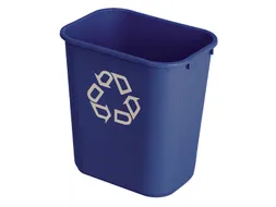 Papierbak Rubbermaid recycling medium 26 Liter blauw