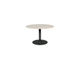 Linesto Vergadertafel Vaste Hoogte 120cm Rond Robson Eiken 25mm Zw