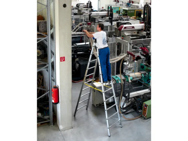 Bokladder Dubbelzijdig Aluminium L 2 34M 2X8Sporten Stalen Scharnieren