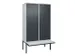 locker voor scheiding van kleding,HxBxD 2120x1200x815mm,4vak