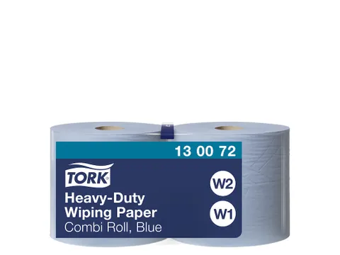 Tork Poetsrol 130072 Combirol W1 / W2 2-Laags Blauw