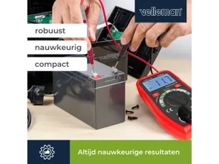 Kleine Robuuste Digitale Multimeter - CAT III - 600 V - 7 Functies - 3