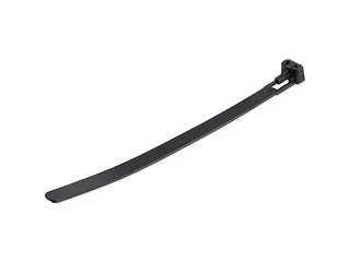 15cm Herbruikbare Kabelbinders zwart nylon 100 stuks - 1
