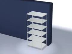 magazijnstelling,grondveld,HxBxD 2500x1300x800mm,vaklast 200kg