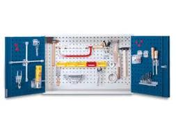 Hangkast 620x920x335mm Deuren/wanden Geperforeerd Ral7035