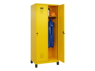 locker,HxBxD 1950x800x500mm,2vak,vak B 400mm,draaigrendel,voeten - 1