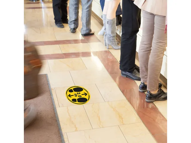 Vloersticker 350mm 2 Meter Afstand