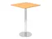 statafel,HxBxD 1116x800x800mm,vierkant,schotelvoet chroom,ronde buis