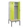 locker met bank,voor scheiding van kleding,HxBxD 2120x800x815mm,2vak