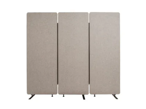 Geluiddempende scheidingswandset,HxBxD 1680x1830x350mm,hoek 90°
