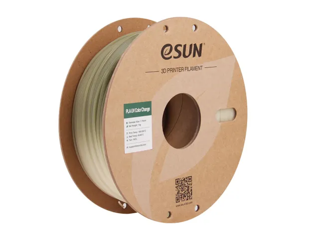 eSUN 3D printer Filament PLA-UV Color Change 1,75 mm Groen 1kg