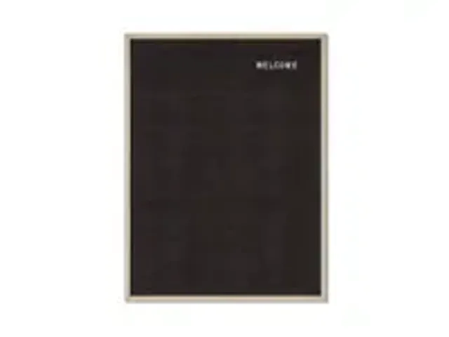 OUTLET Letterbord Zwart 60x80cm met houten lijst Wandmontage