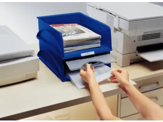 Sorteerbak Leitz 5231 Sorty met klep blauw A4 - 6