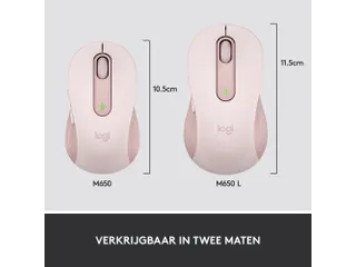 Logitech Signature M650 Muis Maat L Roze - 3