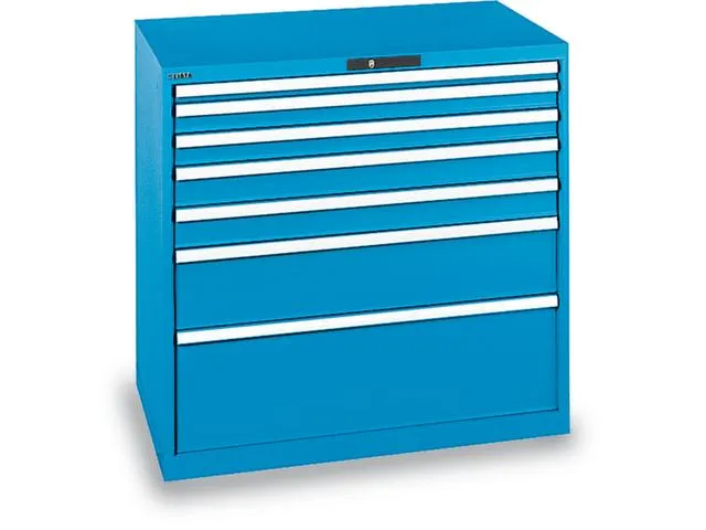 Ladenkast Key 1000x1023x725mm 7laden 75kg Vu Ral5012