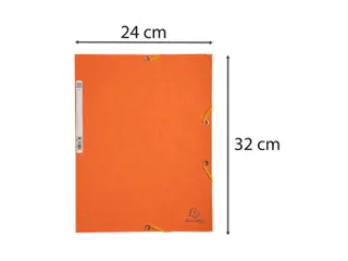 Elastomap 3 kleppen glanskarton 355gm² - A4-Oranje - 4