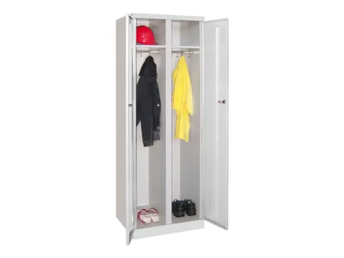 kleding-/wasgoedkast,HxBxD 1800x600x500mm,RAL7035,front RAL7035