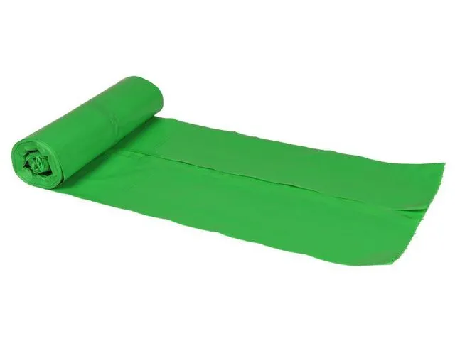 Afvalzak HDPE 70x110cm T30 groen 120 Lter 20x25 Stuks
