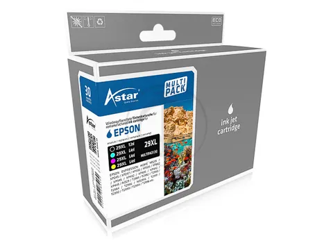 As44029 Astar Epson T2996 Xp Inkt Cmyk Hc Rebuilt Chip 4-Pack