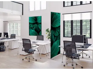 Wanddecoratie Textiel Set 40x40cm Botanische Bladeren Groen - 6