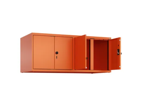 opzetkast,v. locker voor scheiding van kleding,4vak.,vak B 300mm