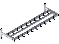 Wandgarderobe, 19 Haken