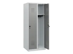schoollocker,HxBxD 1530x600x500mm,2vak,vak B 300mm,draaigrendel