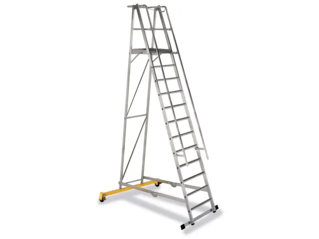 Platformladder Aluminium Bordes H X B X D 3100X 600X 630Mm 12Treden