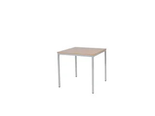 Domino Basic Tafel Vaste Hoogte 800x800mm Hav/Kers 25mm Alu 4-Poots - 1