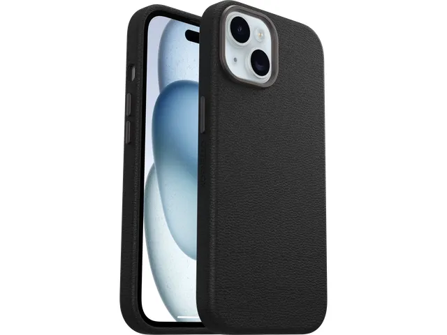 OtterBox Symmetry Cactusleer iPhone 15 zwart