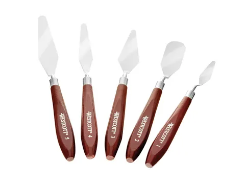 Verfmessen Westcott set van 5 stuks