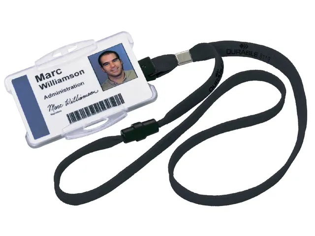 Textielkoord Durable 8119 met klem zwart