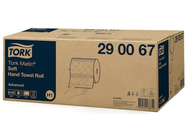 Tork 290067 H1 Matic Advanced Handdoekrol Wit 2-laags 150m 6 rollen