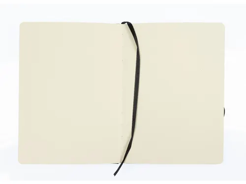Schetsboek Kangaro A5 zwart PU HC 80 blad 140gr roomwit met elastiek e