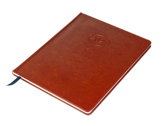 Agenda hebdomadaire Multo Hannibal 210x260mm 7 jours/2 pages cognac
