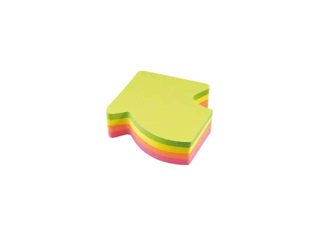 Bloc-mémos Info shaped sticky notes 67x68mm flèche assorti