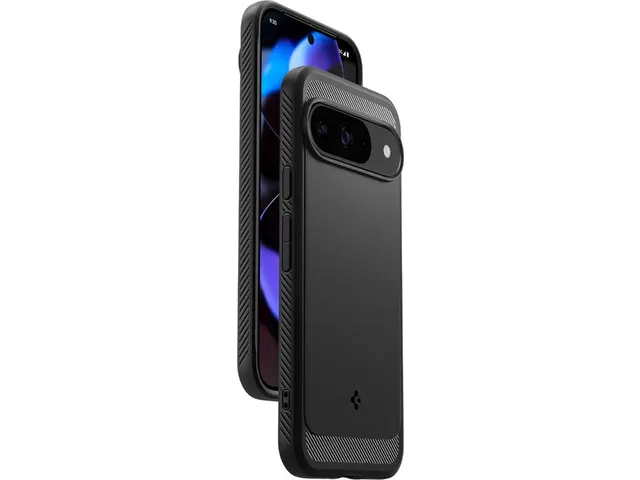 Spigen Case ACS07685 Google Pixel 9 (Pro) Rugged Armor Mat zwart