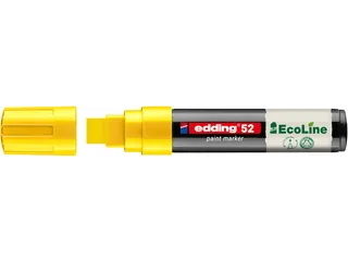 Paintmarker edding 52 EcoLine op waterbasis 4-15mm geel - 1