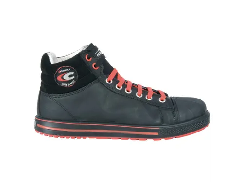 Cofra Steal hoge S3 veiligheidsschoenen, SRC, zwart/rood, maat 42, per