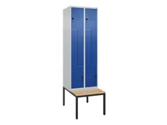 Z-garderobekast,HxBxD 2120x600x815mm,2vak,vak B 300mm,draaigrendel