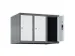 opzetkast,v. locker,3vak.,vak B 250mm,HxBxD 500x750x500mm,vleugeldeur
