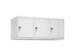 opzetkast,v. locker,3vak.,vak B 400mm,HxBxD 500x1200x500mm,vleugeldeur