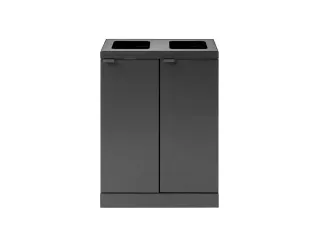 Bica Basic 871 Afvalscheidingsunit 2x45 liter Antraciet - 2