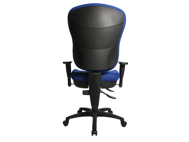 Bureaustoel Topstar Wellpoint 30 SY blauw stof