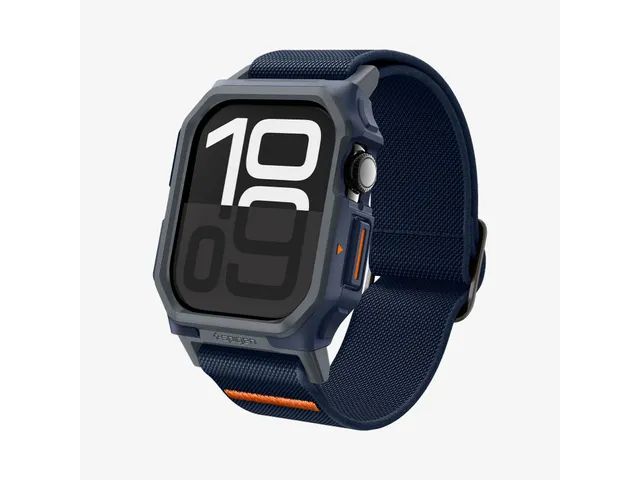 Spigen Lite Fit Pro Case + Band Marineblauw Apple Watch 10 46mm Blauw