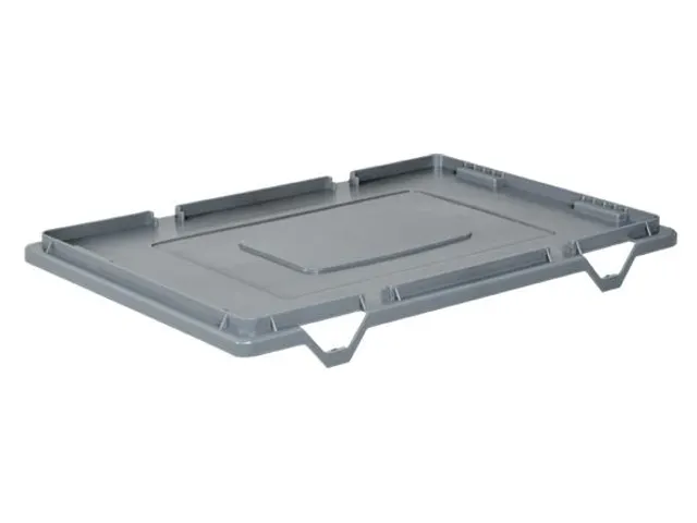 Stolpdeksel Voor Euronorm Draaistapelbak 600x400mm Grijs
