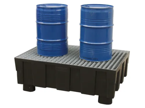 PE-opvangbak,v. 2x200l vat,opvangvol. 224l,HxBxD 430x1205x805mm