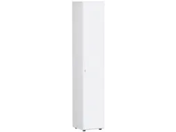 kantoorkast,HxBxD 2160x400x420mm,5xhouten vloer,6ordnerhoogte,romp wit