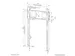 Neomounts LEVEL-750 WL30-750BL18P Support mural fixe robuste pour écr