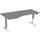 In hoogte verstelbaar bureau in vrije vorm,HxBxD 630-1280x1800x1000mm